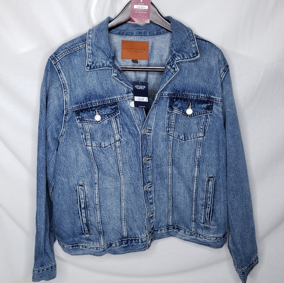 Lucky Brand Jean Jacket Plus 2x Crystal 